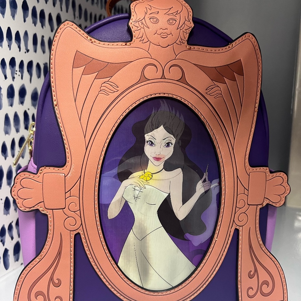 NWT Loungefly Disney Ursula and Vanessa Lenticular Mini Backpack